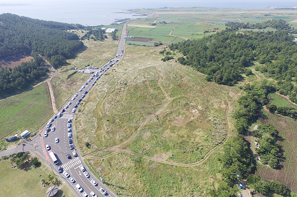 송악산 오션타운 조성부지. 김용현 기자