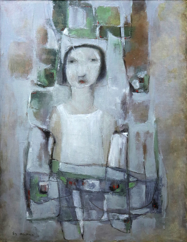 관점동인 한명섭 작. '기다림2(1983)'