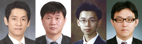 왼쪽부터 한 권, 김용현, 김봉철, 송민식 기자