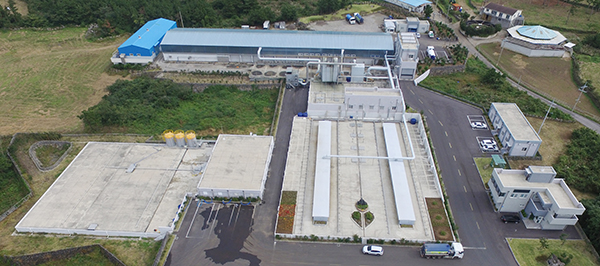 사진은 제주시 한림읍에서 운영중인 양돈농협 가축분뇨자원화 공장 전경.