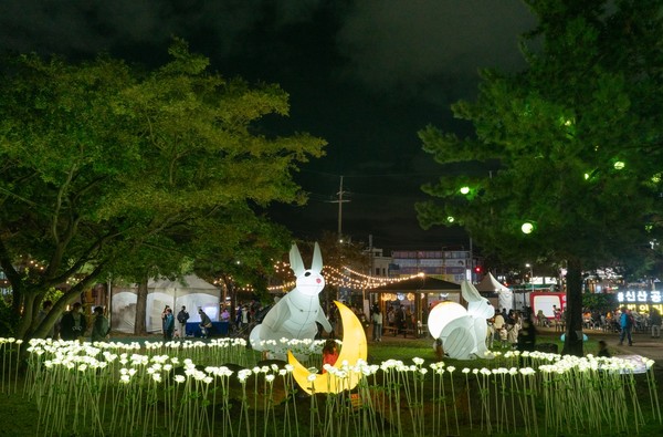 2020년 신산 빛의 거리 행사 모습. 자료사진