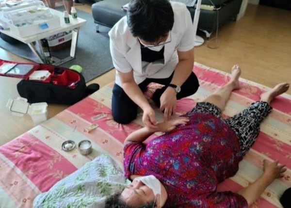제주시 찾아가는 한의·재활운동지도 모습. 제주도의회 제공