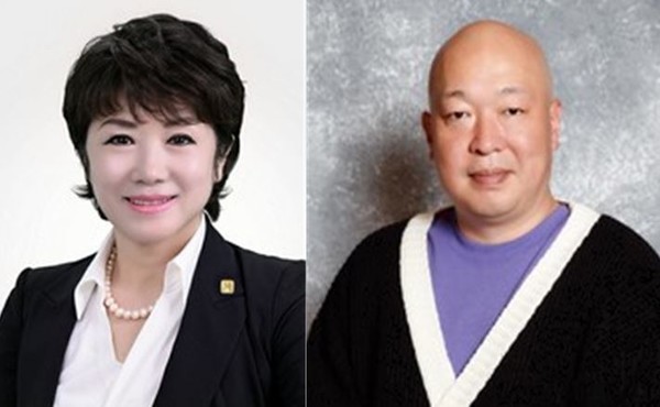 왼쪽부터 김선영 후보. 강경모 후보.