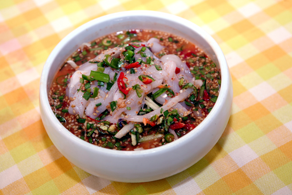 한치물회. 제주관광공사 제공