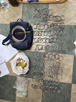 야생동물 포획에 사용된 올무들. 제주자치경찰단 제공.