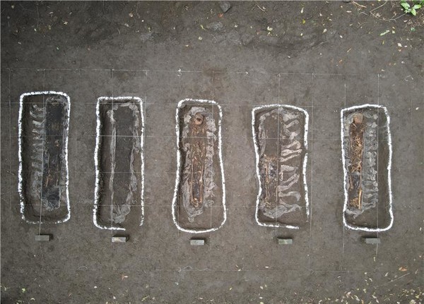 제주시 애월읍 봉성리 공초왓 유해발굴 현장 전경