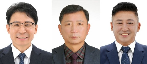 사진 왼쪽부터 김수근, 최기장, 김완석(기호순)