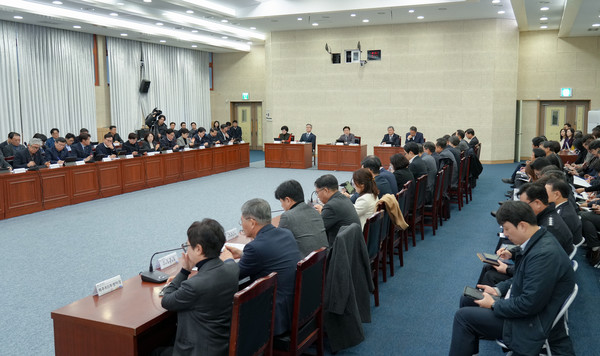 6일 제주도청 탐라홀에서 열린 월간정책회의. 사진=제주도 제공.