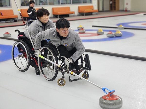 지난 제21회 전국장애인동계체전 제주 선수단 모습.