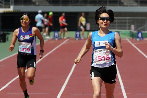 2024년 전국생활체육대축전 육상 경기 모습.