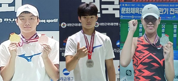 왼쪽부터 차례대로 박진우, 신현규, 이호연.