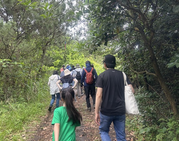 제주오름 트레킹 1차 프로그램 운영 모습. 제주도체육회 제공