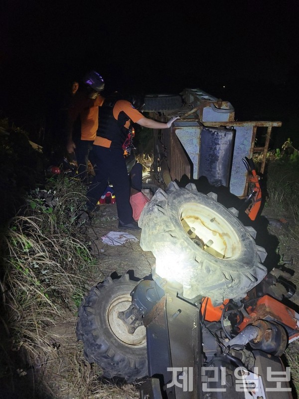 구조 당시 모습.(사진=도 소방안전본부)