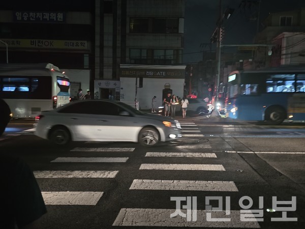 지난달 3일 제주 도심권이 '블랙아웃' 상태가 되는 대규모 정전 사태가 발생했다.전예린 기자 