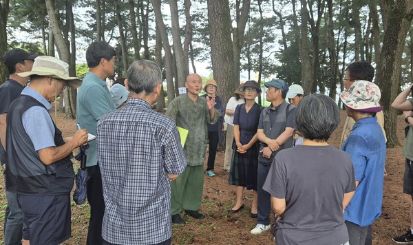 서귀포학생문화원 100년의 소나무 숲 현장 실사 모습