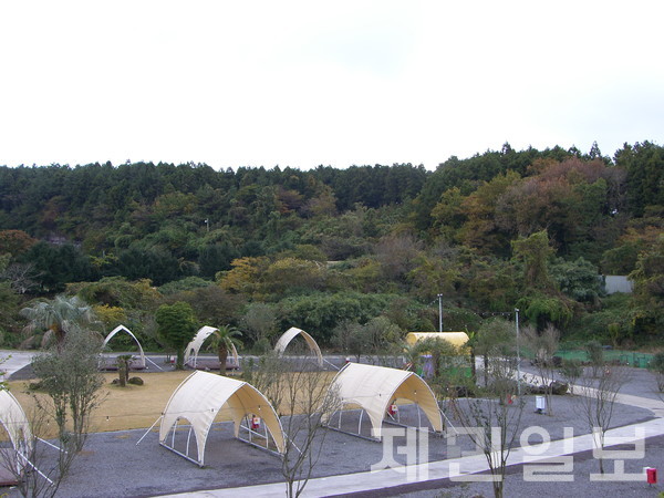 제주시 애월읍 소길리 소재 캠핑장                                                                                                                                              조병관 기자