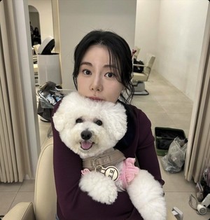 <b>임지연</b>, 반려견 포포와 다정한 투샷 공개